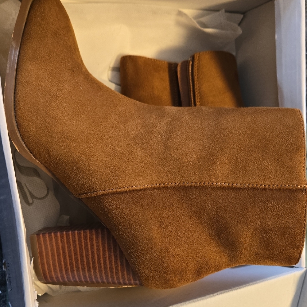 Brown Suede Ankle Boots